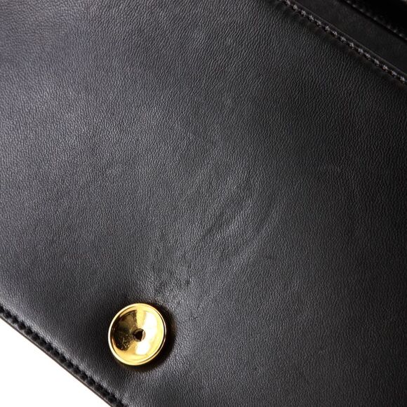 Chanel Vintage Full Flap Bag Quilted Lambskin Medium Black - Picture 9 of 10